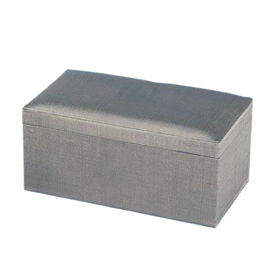 Silver Thai Silk Treasure Chest: Cushioned Interior, Gleaming Hinge, Pristine Craftsmanship