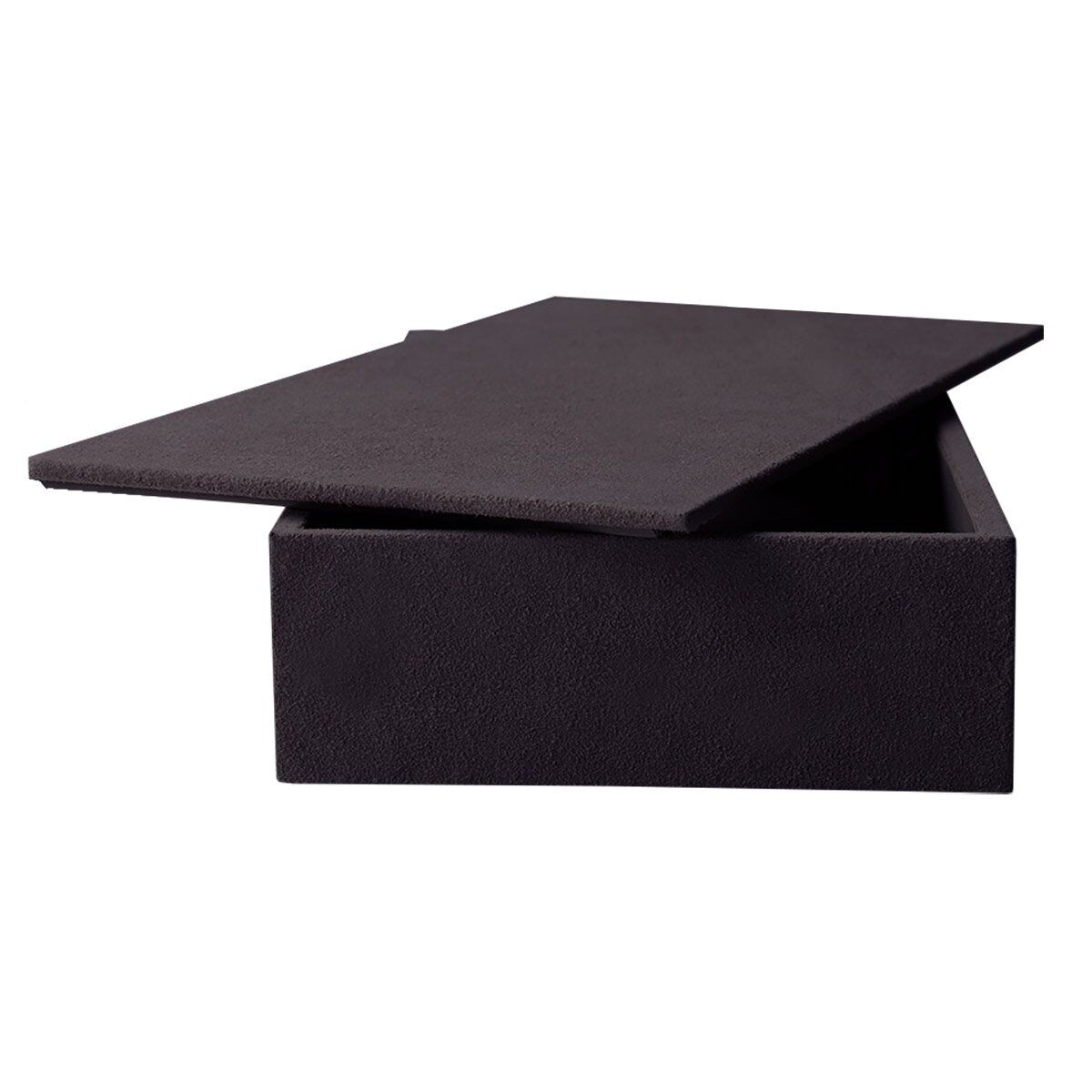 Midnight Suede Haven: Bespoke Display Box for Curated Treasures