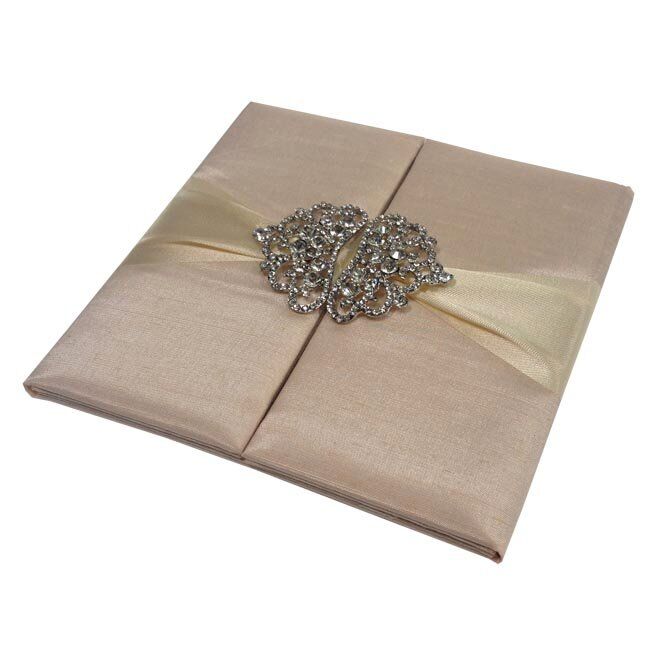 Pink Silk Royal Crown Jeweled Portfolio