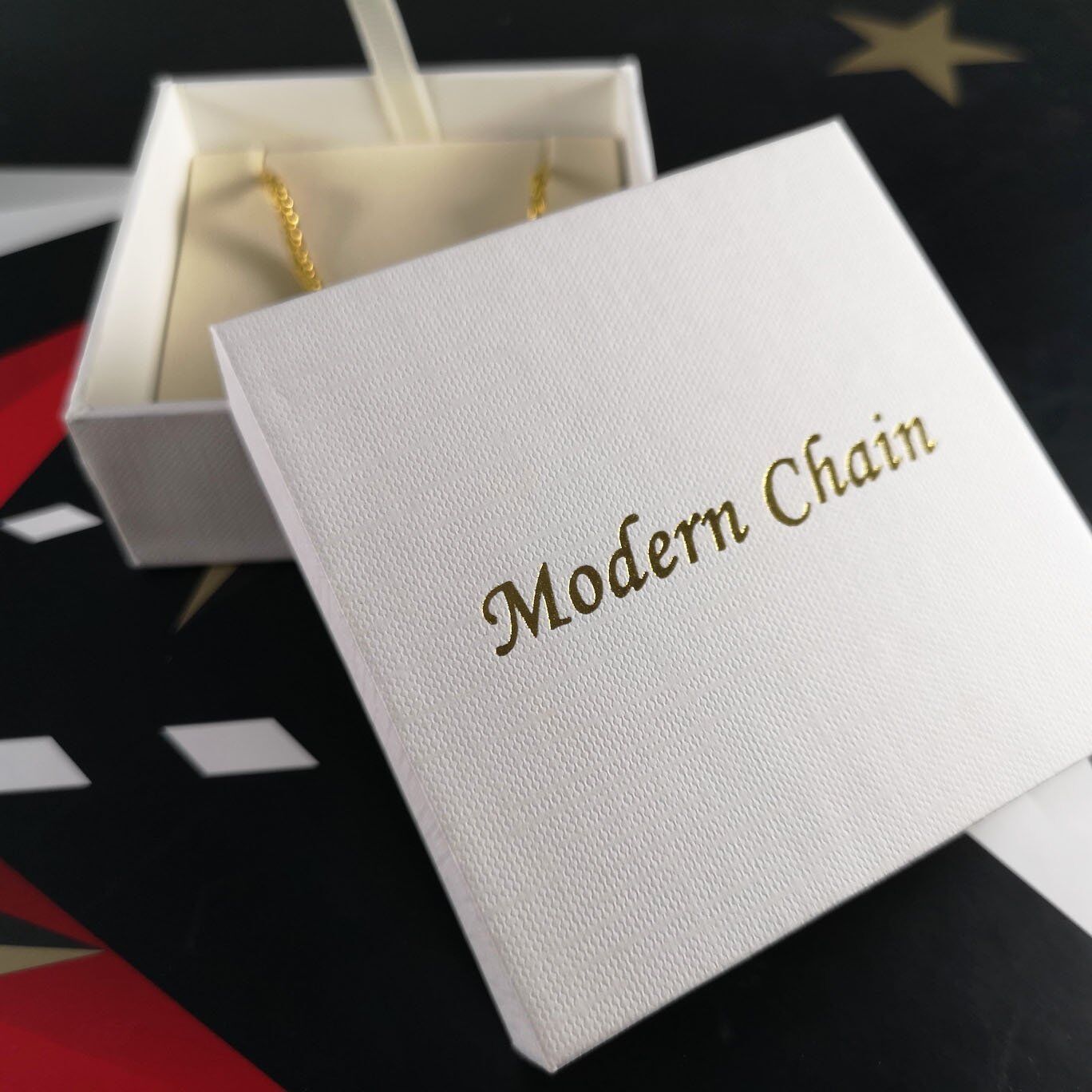 Shimmering Gold Embossed Treasure Chest for Bracelet Keepsakes