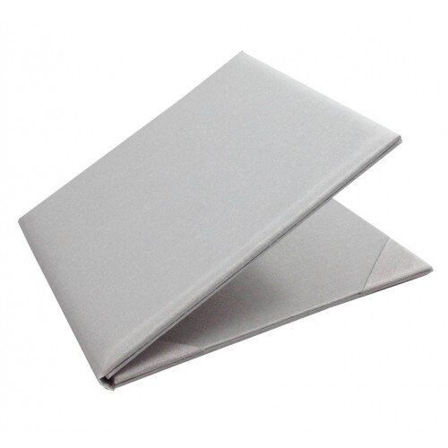 Pearlescent Silk Wedding Card Pouch: Pristine White Invitation Enclosure