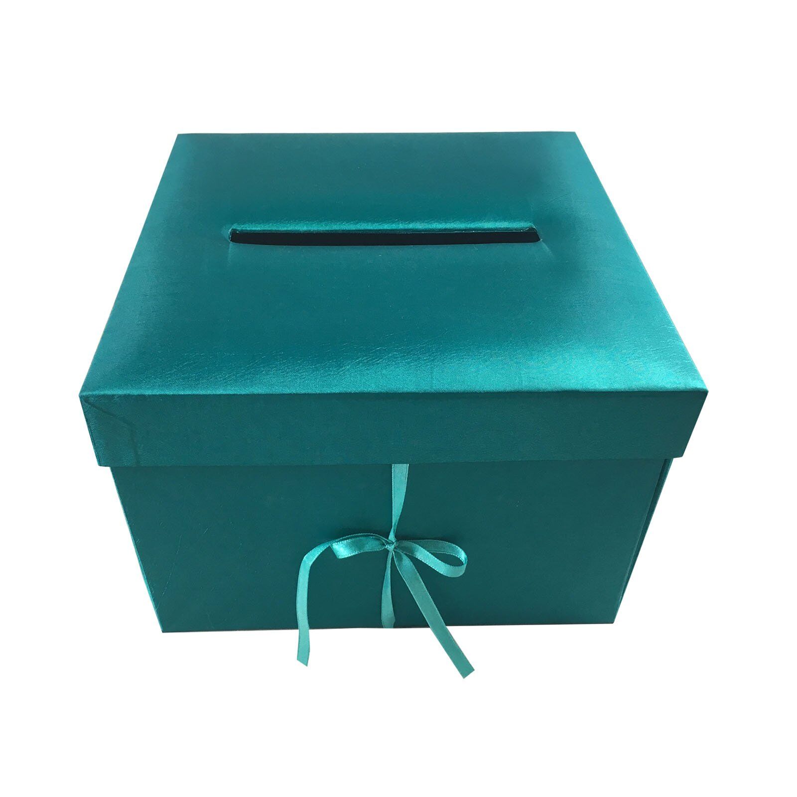 Ethereal Teal Silk Matrimonial Keepsake Box