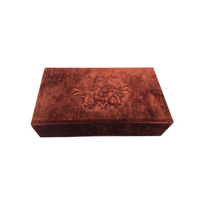 Rustic Mahogany Embossed Heirloom Wedding Memory Box
