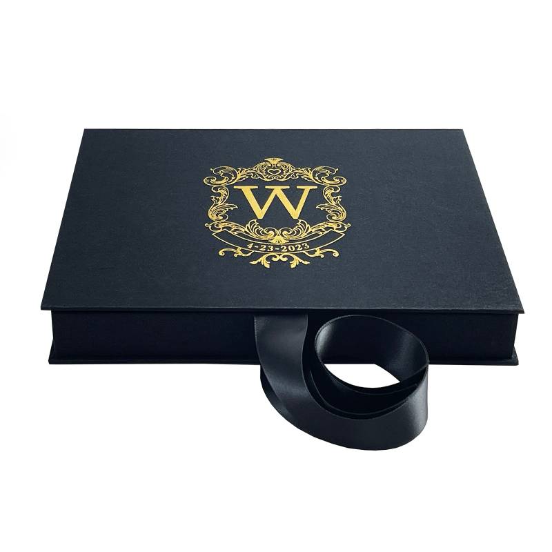 Midnight Hinged Box for Acrylic Invitation Display 5x7