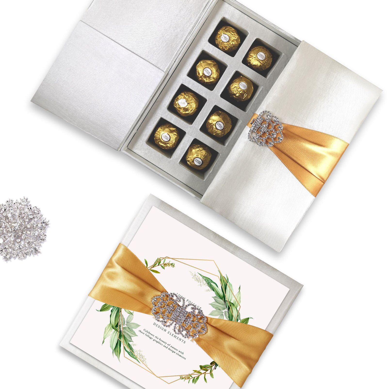 Royal Burgundy Silk Keepsake Box With Intricate Chocolate Detailing