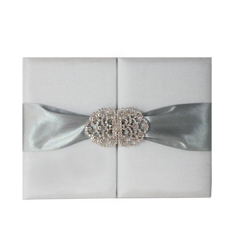 Snow White Pristine Wedding Invitation Folder