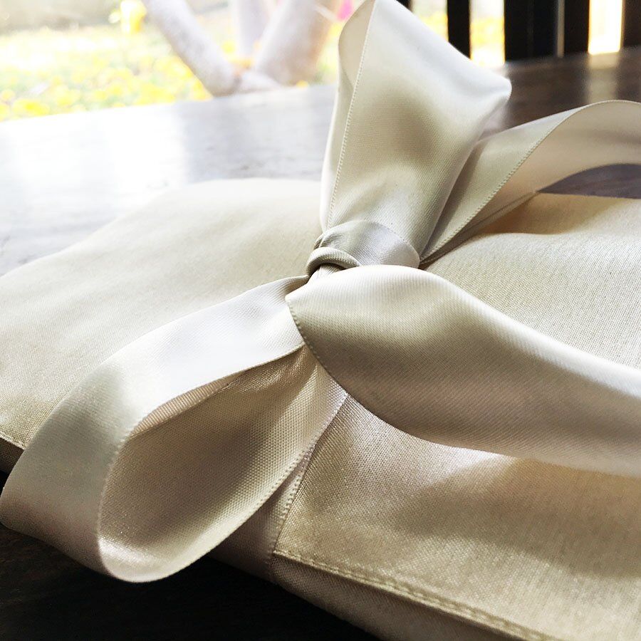 Pearl White Silken Matrimonial Treasure Pouch with Delicate Cushioning