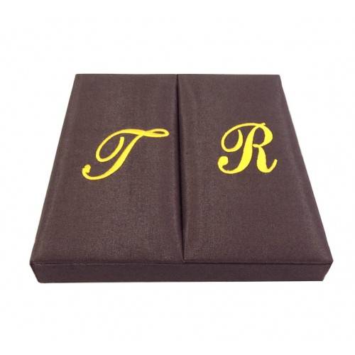 Brown Silk Ceremonial Box: Nuptial Suite with Dreamy Insert