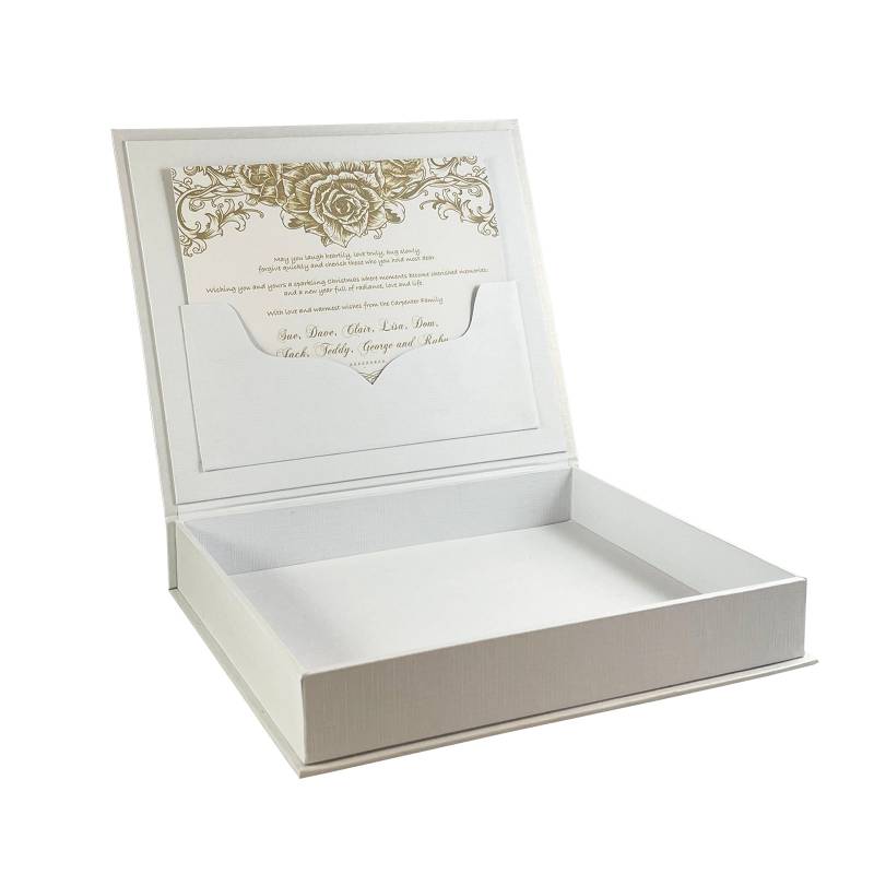 Monogrammed Gold-Kissed Snow Box for Cherished Celebrations
